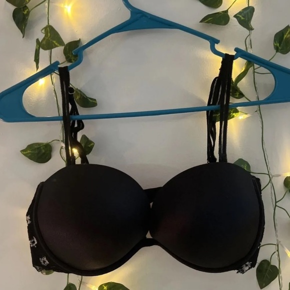 PINK Victoria's Secret Other - Pink Victoria’s Secret VS Date Plunge Push Up Multi-Way Adjustable 34D Bra Lace